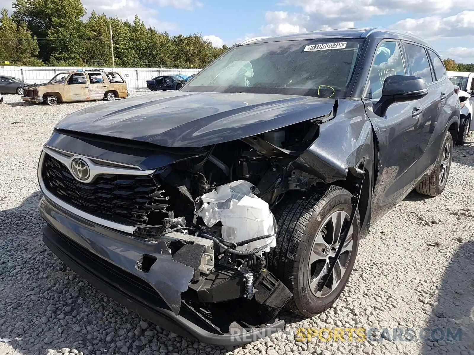 9 Photograph of a damaged car 5TDGZRAH8LS505539 TOYOTA HIGHLANDER 2020