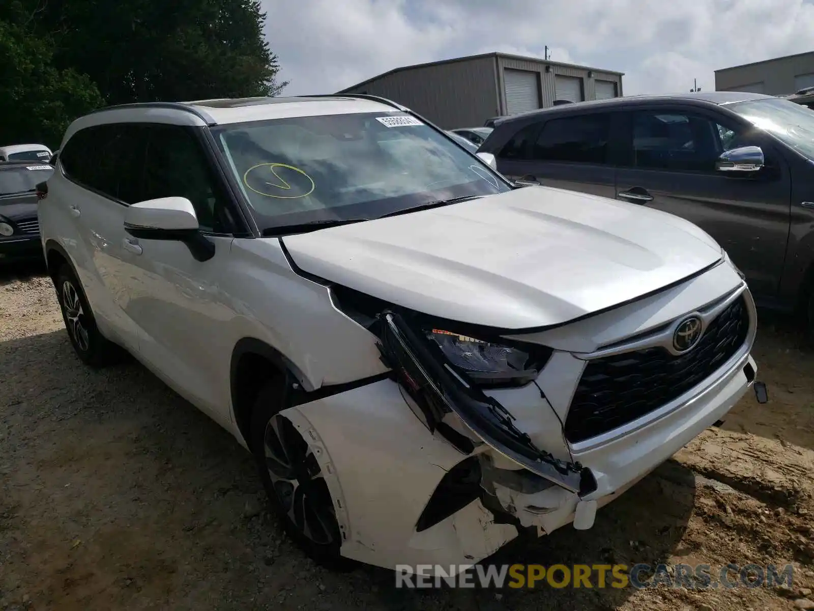 1 Photograph of a damaged car 5TDGZRAH8LS506285 TOYOTA HIGHLANDER 2020