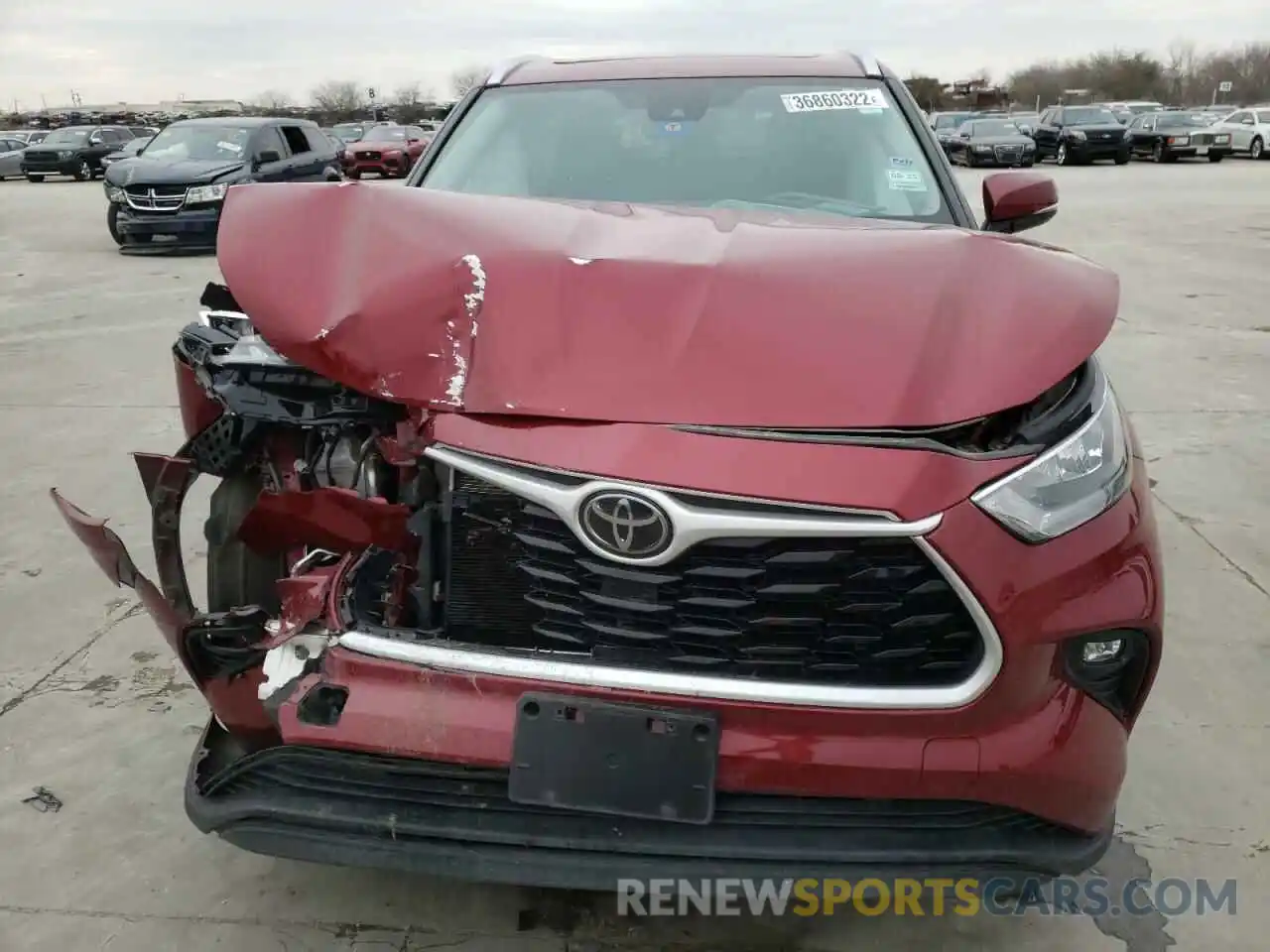 7 Photograph of a damaged car 5TDGZRAH8LS512944 TOYOTA HIGHLANDER 2020