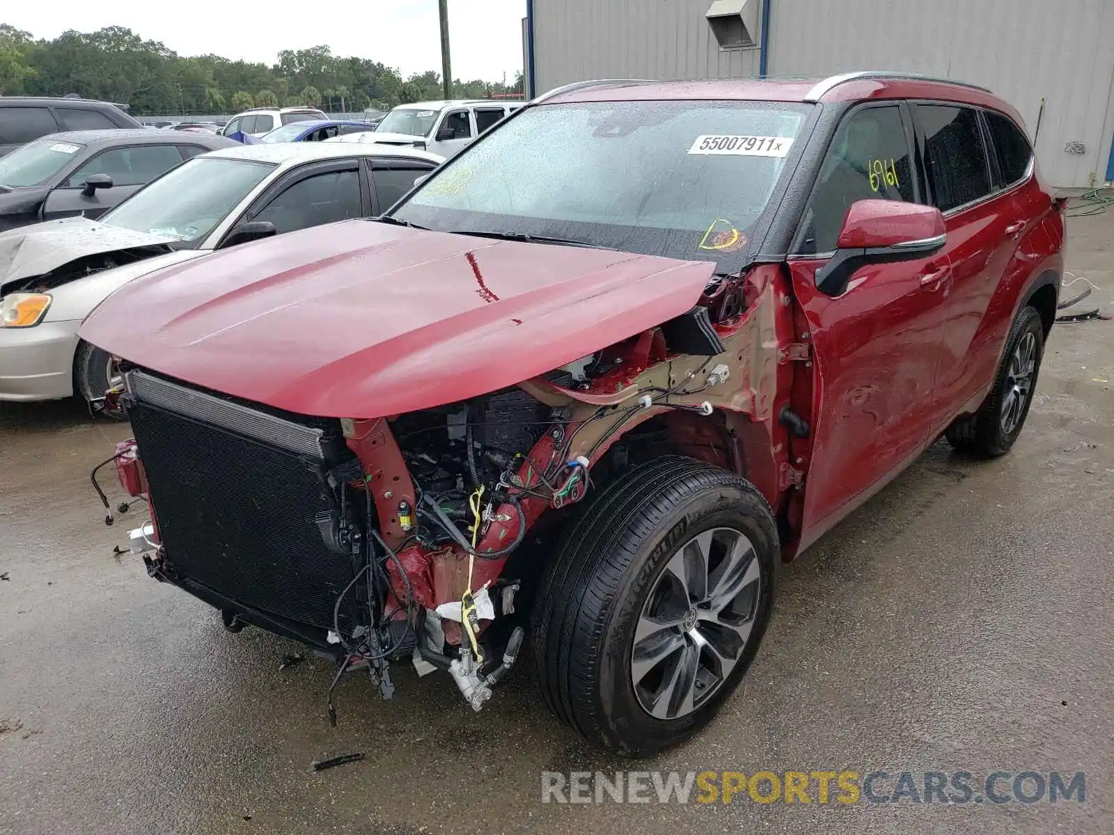 2 Photograph of a damaged car 5TDGZRAH9LS001632 TOYOTA HIGHLANDER 2020