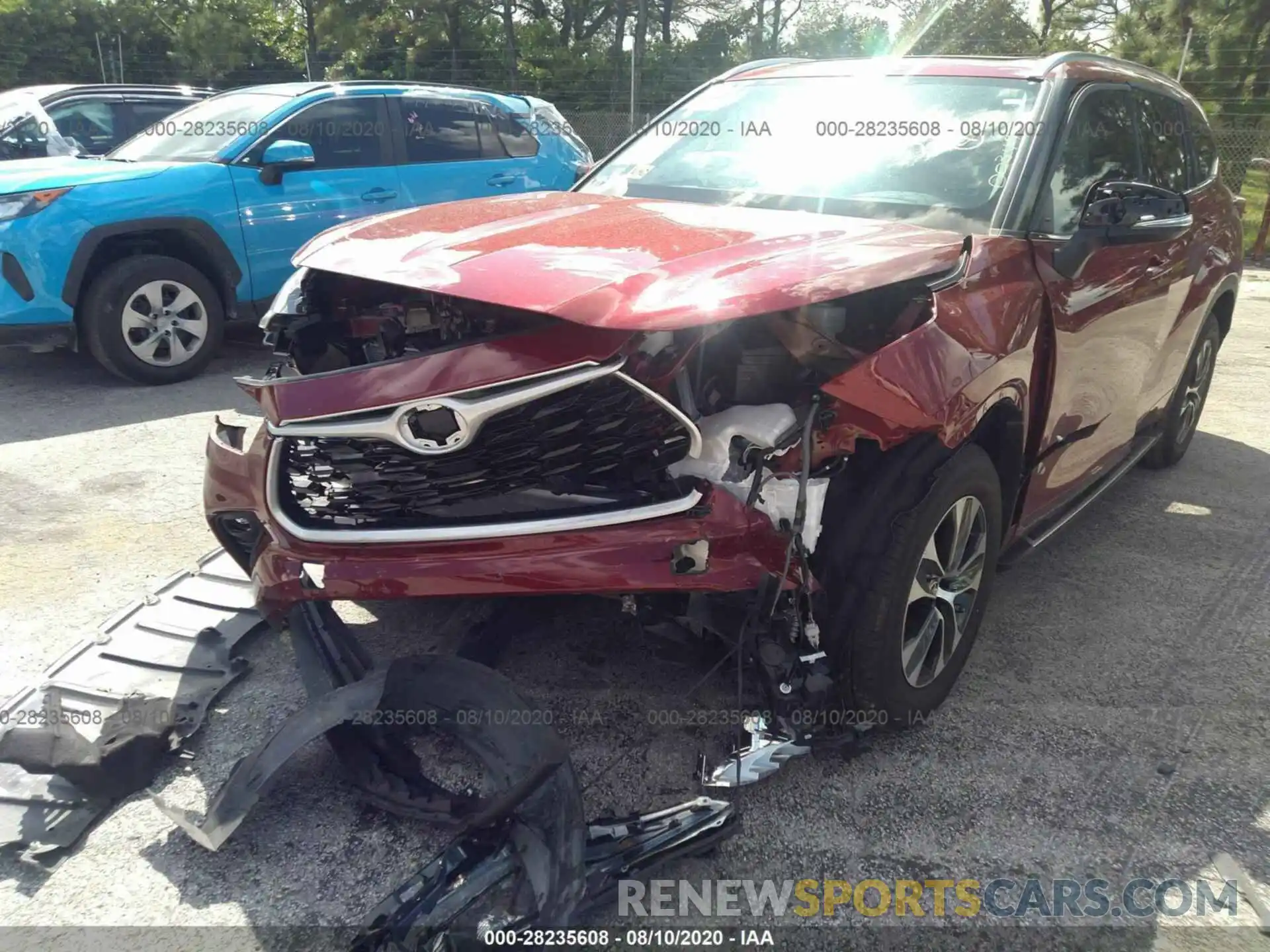 6 Photograph of a damaged car 5TDGZRAH9LS003493 TOYOTA HIGHLANDER 2020