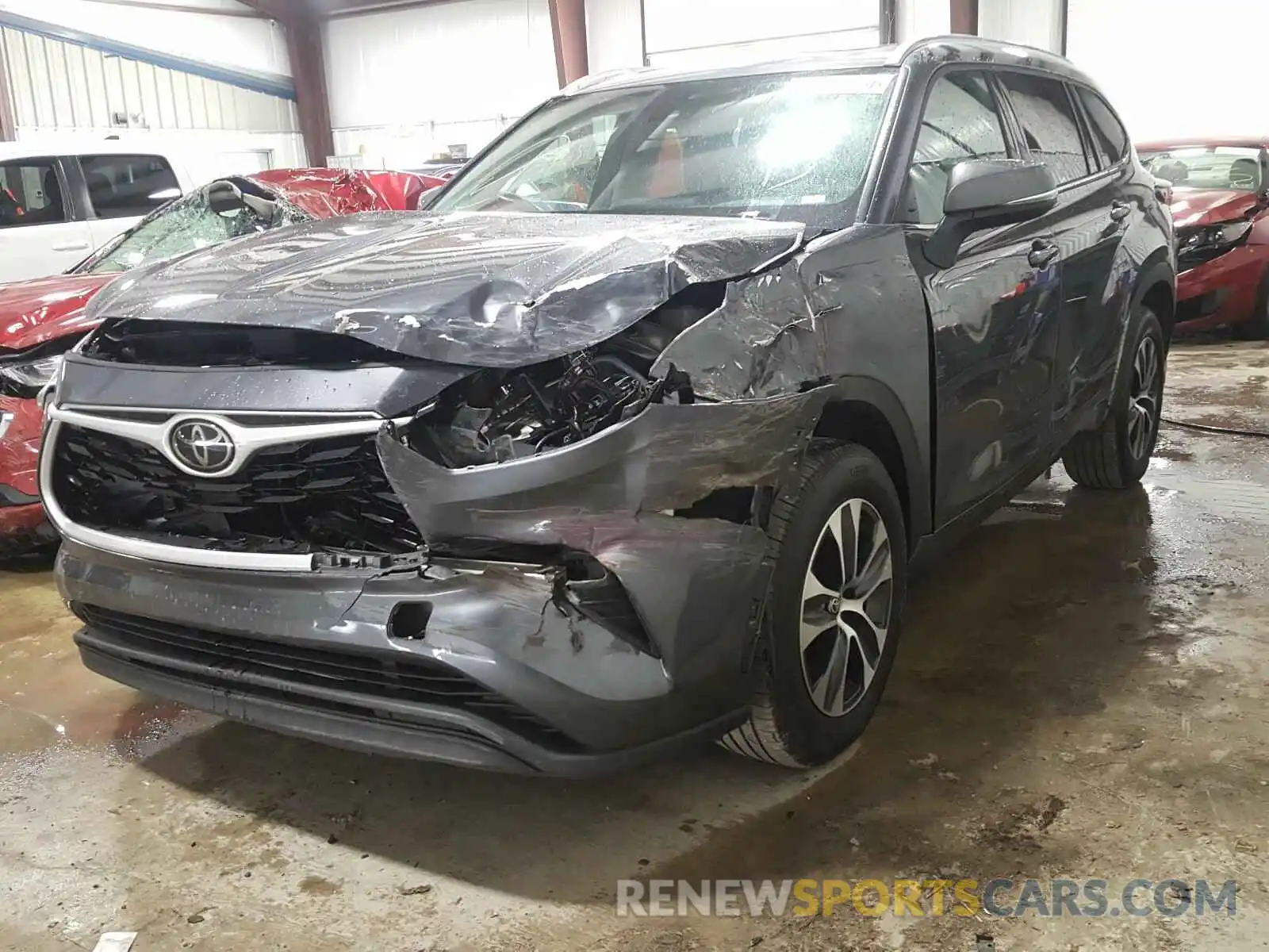 2 Photograph of a damaged car 5TDGZRAH9LS006684 TOYOTA HIGHLANDER 2020