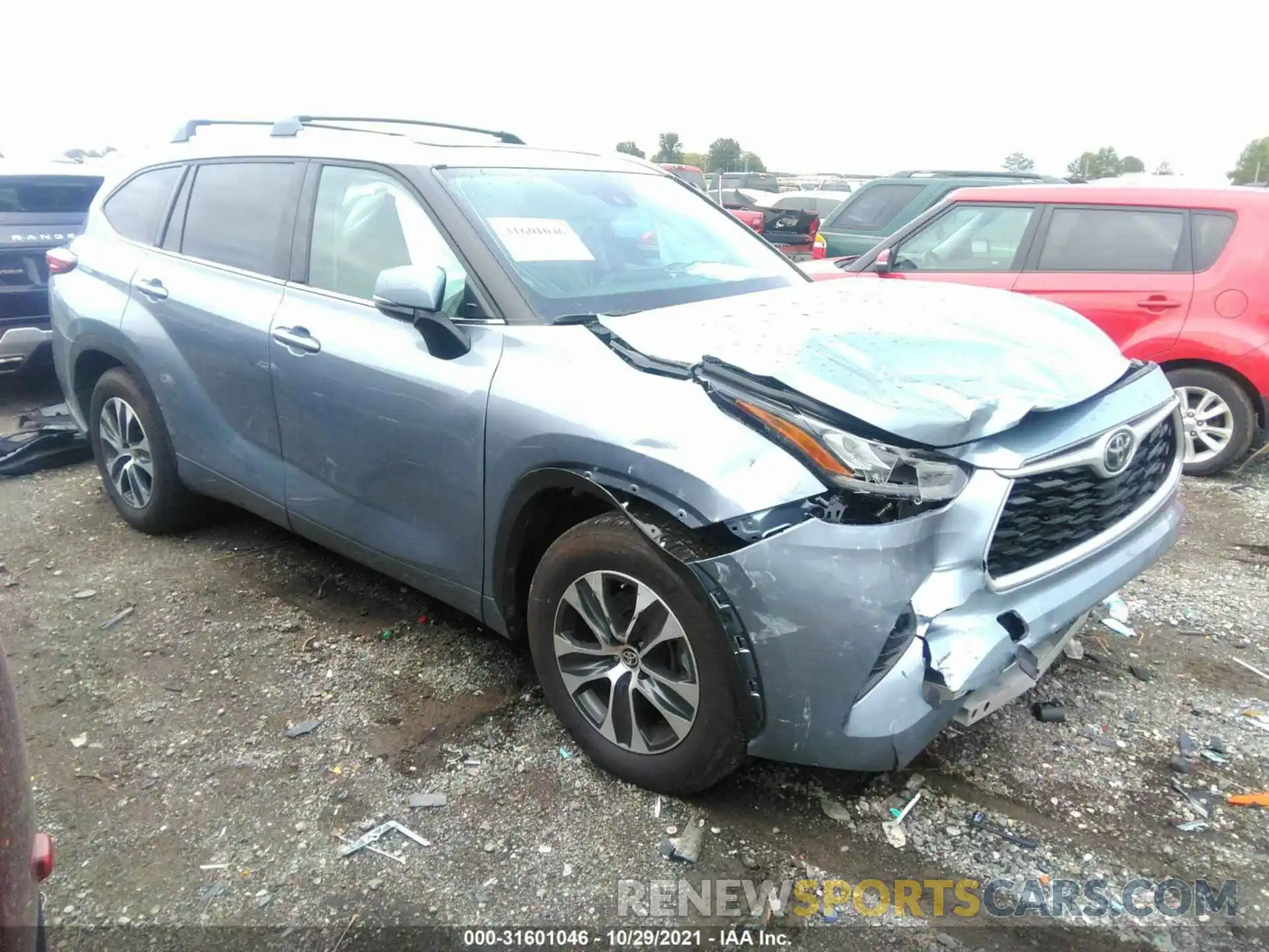 1 Photograph of a damaged car 5TDGZRAH9LS028314 TOYOTA HIGHLANDER 2020