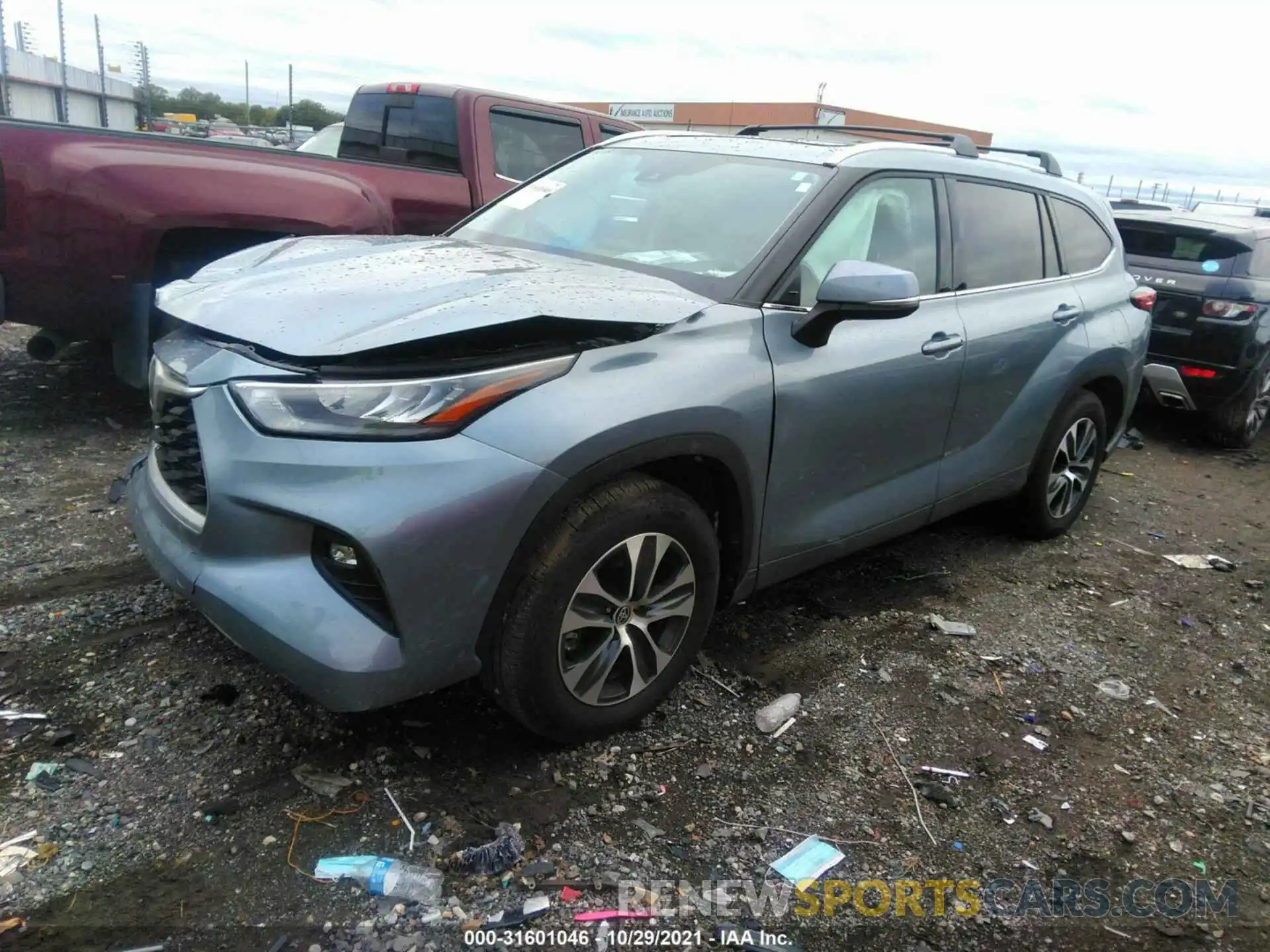 2 Фотография поврежденного автомобиля 5TDGZRAH9LS028314 TOYOTA HIGHLANDER 2020