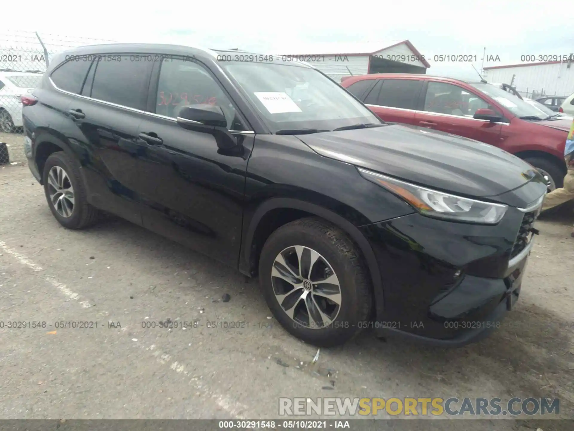 1 Photograph of a damaged car 5TDGZRAH9LS028491 TOYOTA HIGHLANDER 2020