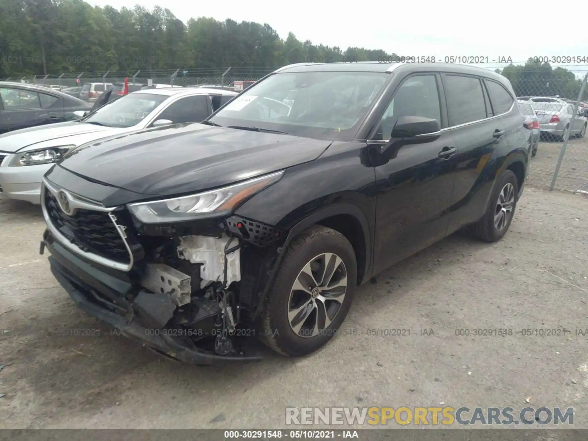 2 Photograph of a damaged car 5TDGZRAH9LS028491 TOYOTA HIGHLANDER 2020