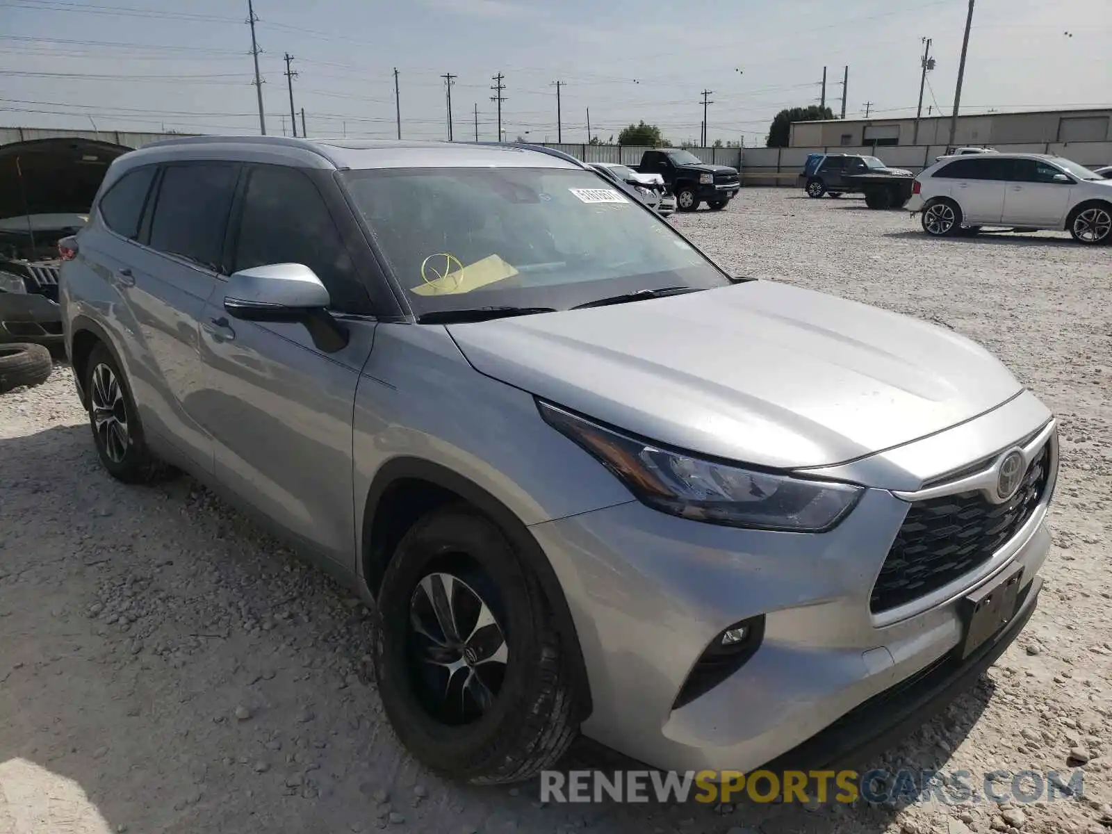 1 Photograph of a damaged car 5TDGZRAH9LS501094 TOYOTA HIGHLANDER 2020