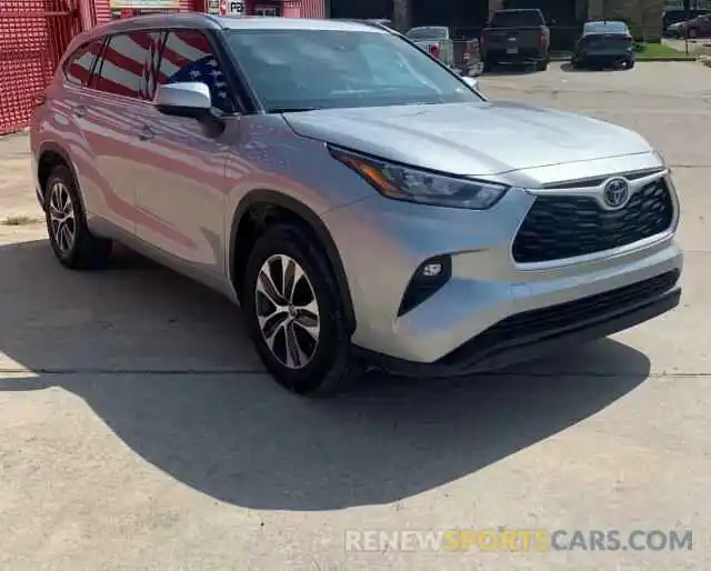 1 Photograph of a damaged car 5TDGZRAH9LS501631 TOYOTA HIGHLANDER 2020