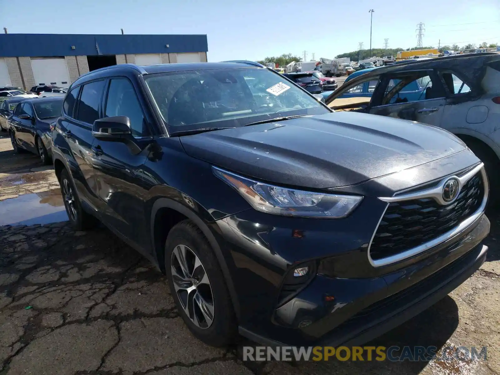 1 Photograph of a damaged car 5TDGZRAH9LS502925 TOYOTA HIGHLANDER 2020