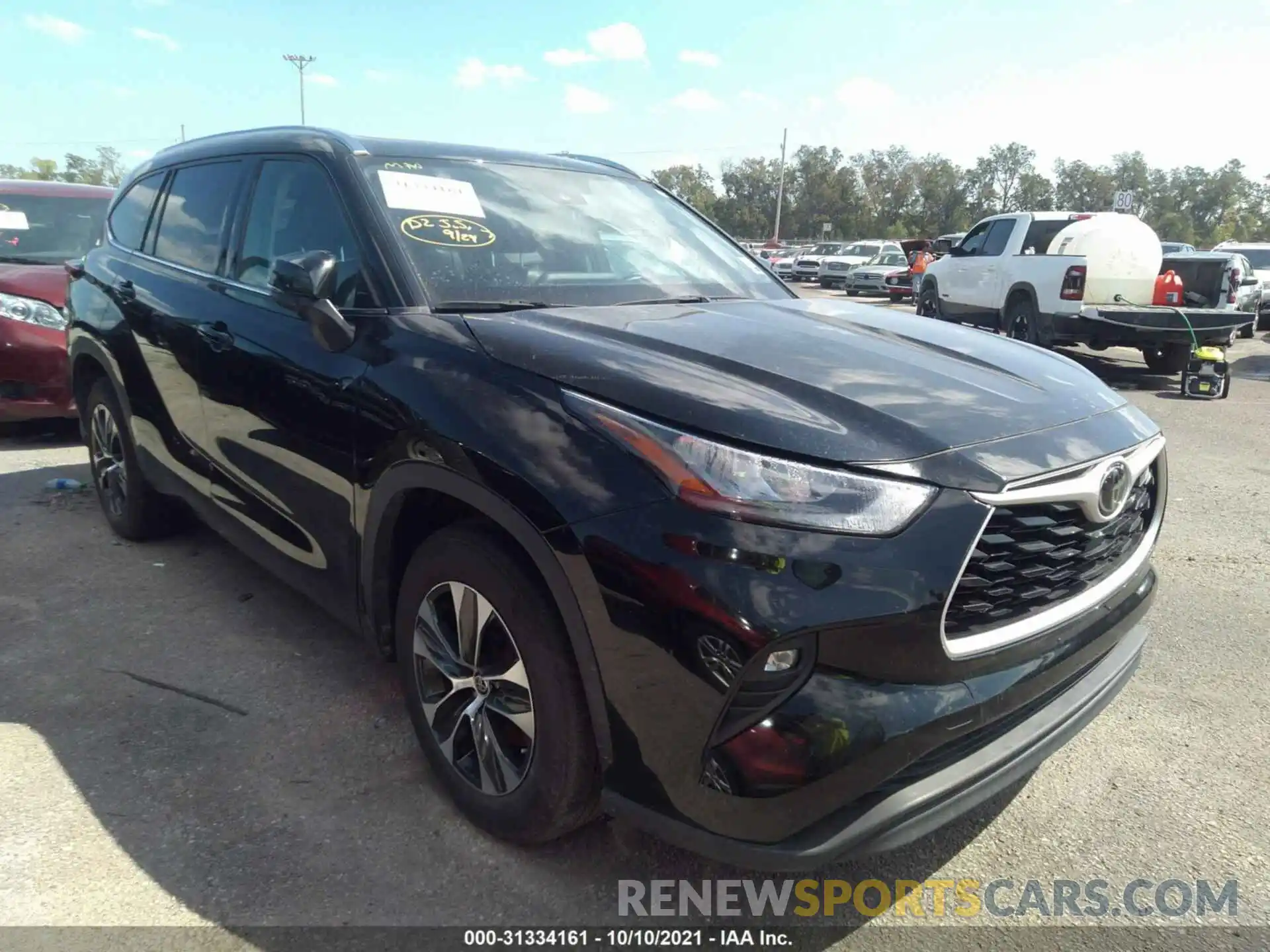 1 Photograph of a damaged car 5TDGZRAH9LS503105 TOYOTA HIGHLANDER 2020