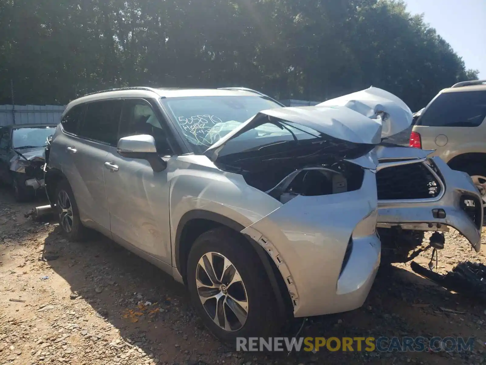 1 Photograph of a damaged car 5TDGZRAH9LS505890 TOYOTA HIGHLANDER 2020