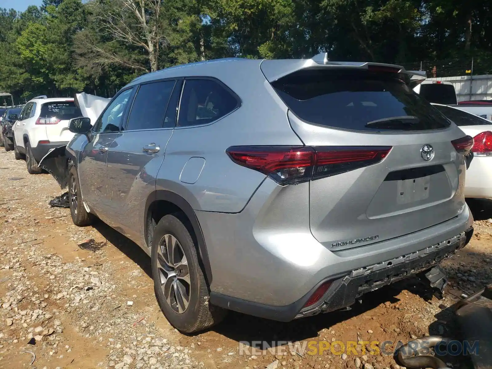 3 Photograph of a damaged car 5TDGZRAH9LS505890 TOYOTA HIGHLANDER 2020