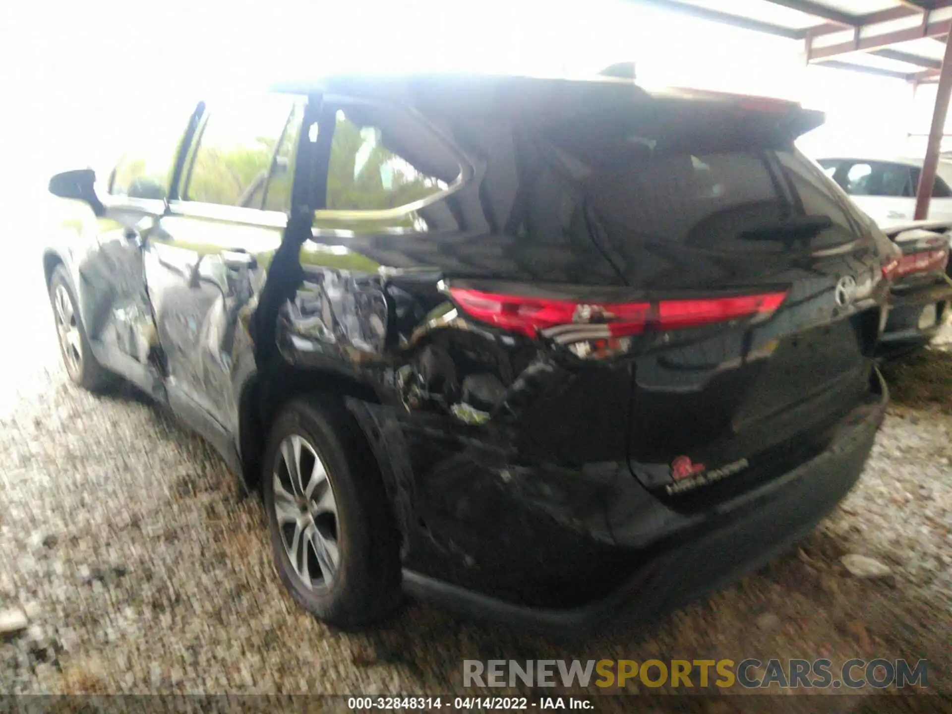 3 Photograph of a damaged car 5TDGZRAH9LS507624 TOYOTA HIGHLANDER 2020