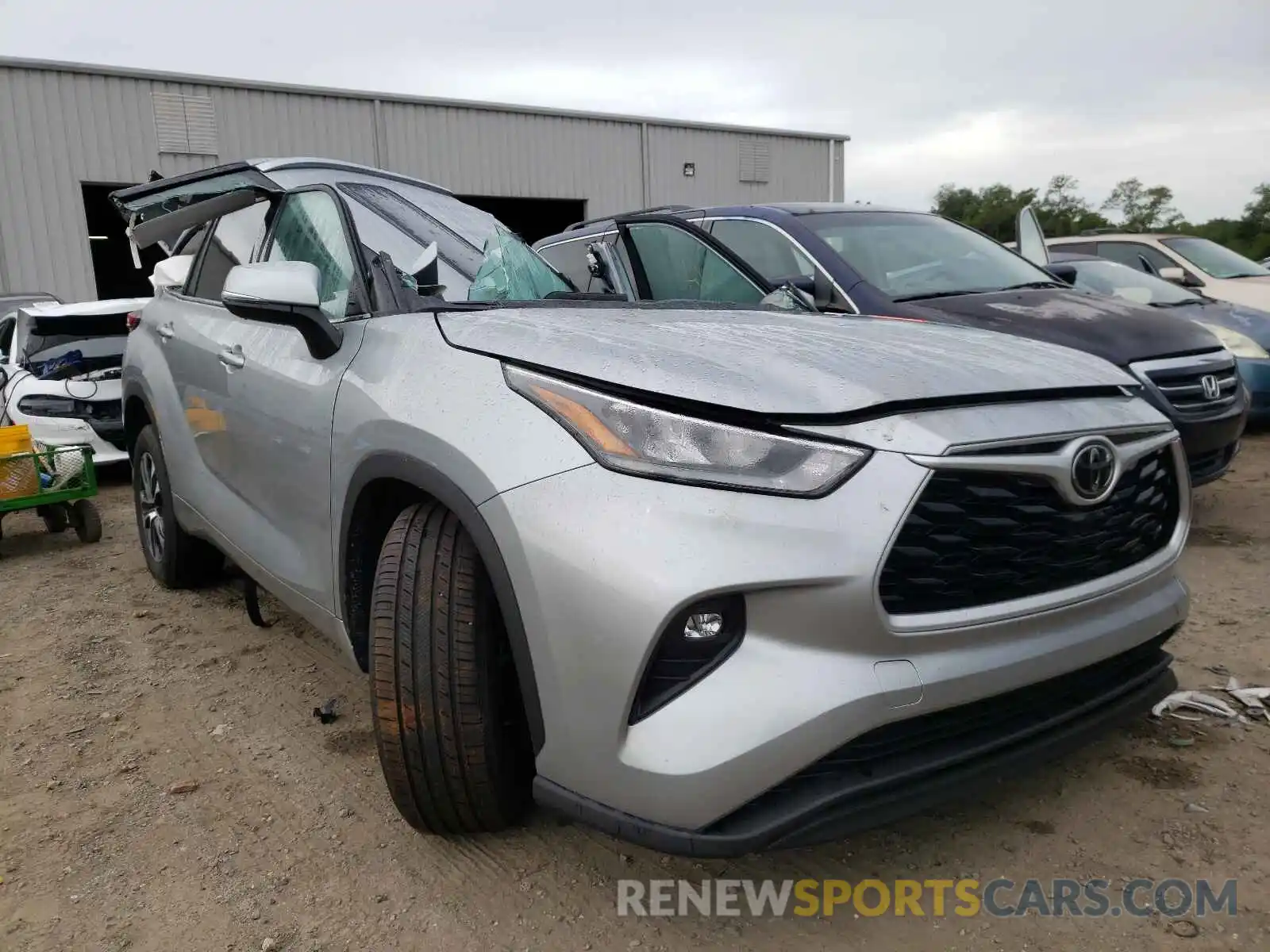 1 Photograph of a damaged car 5TDGZRAH9LS507834 TOYOTA HIGHLANDER 2020