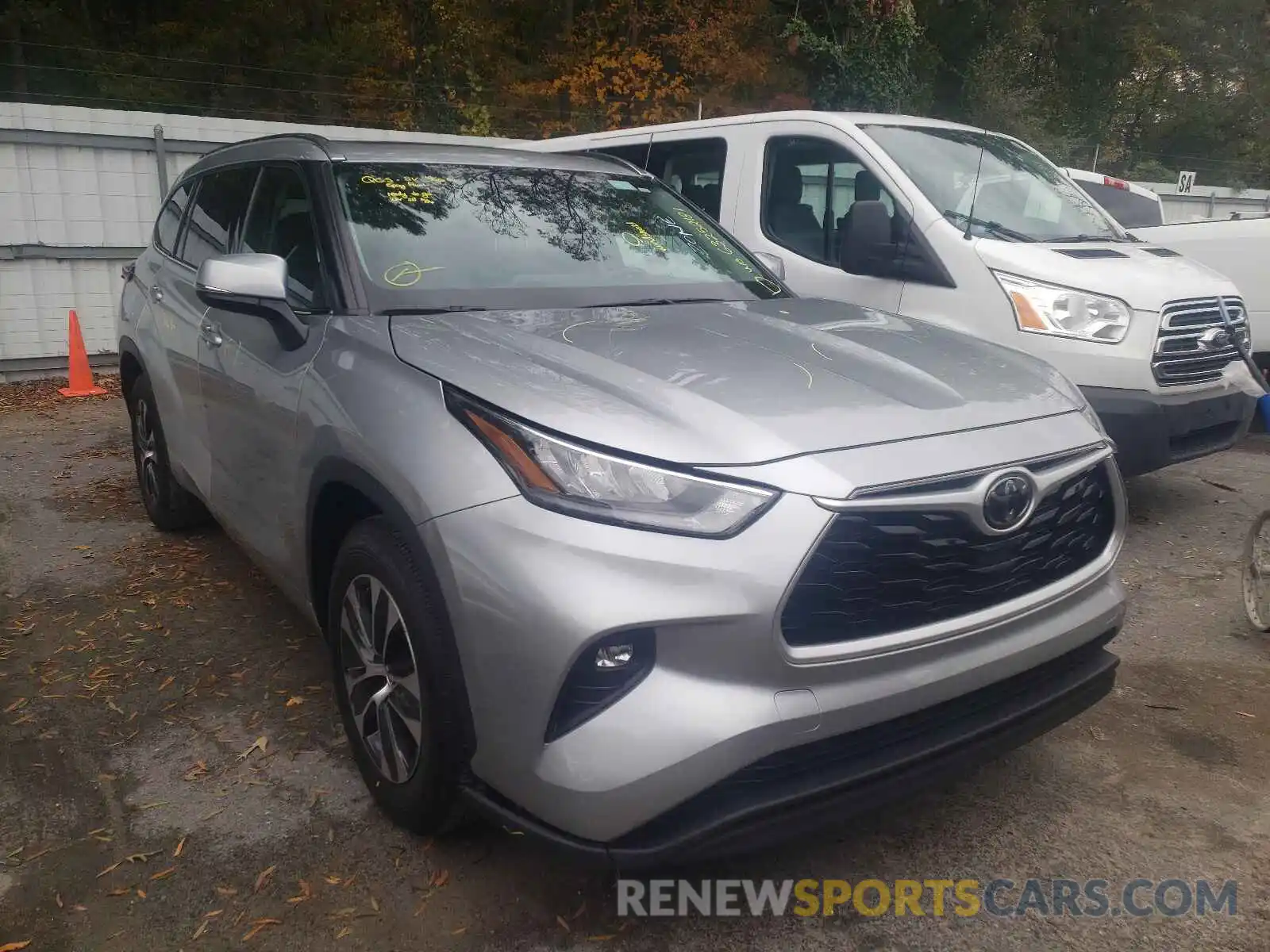 1 Photograph of a damaged car 5TDGZRAHXLS011280 TOYOTA HIGHLANDER 2020