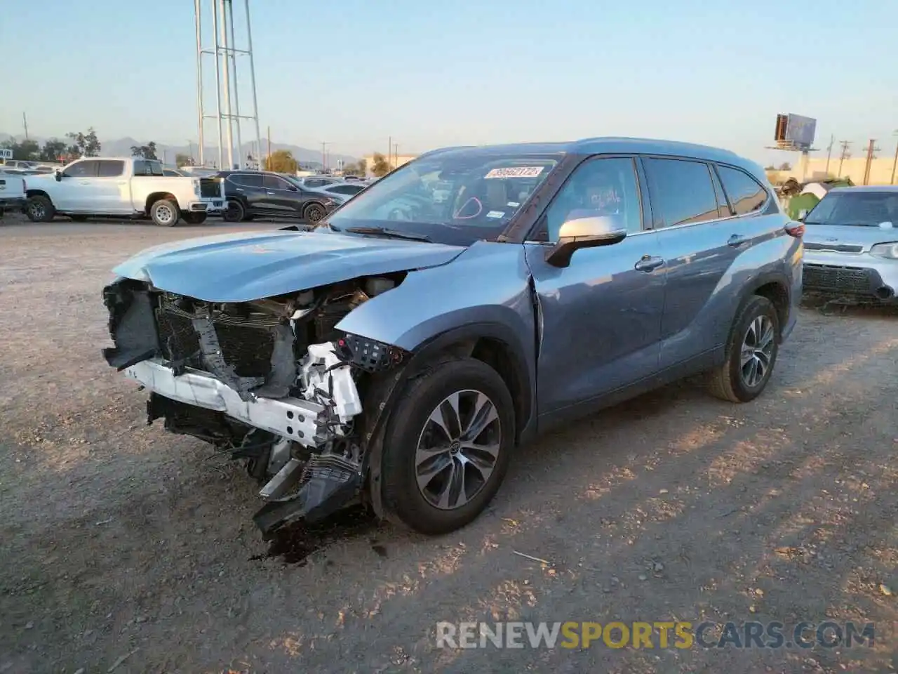 2 Photograph of a damaged car 5TDGZRAHXLS011506 TOYOTA HIGHLANDER 2020