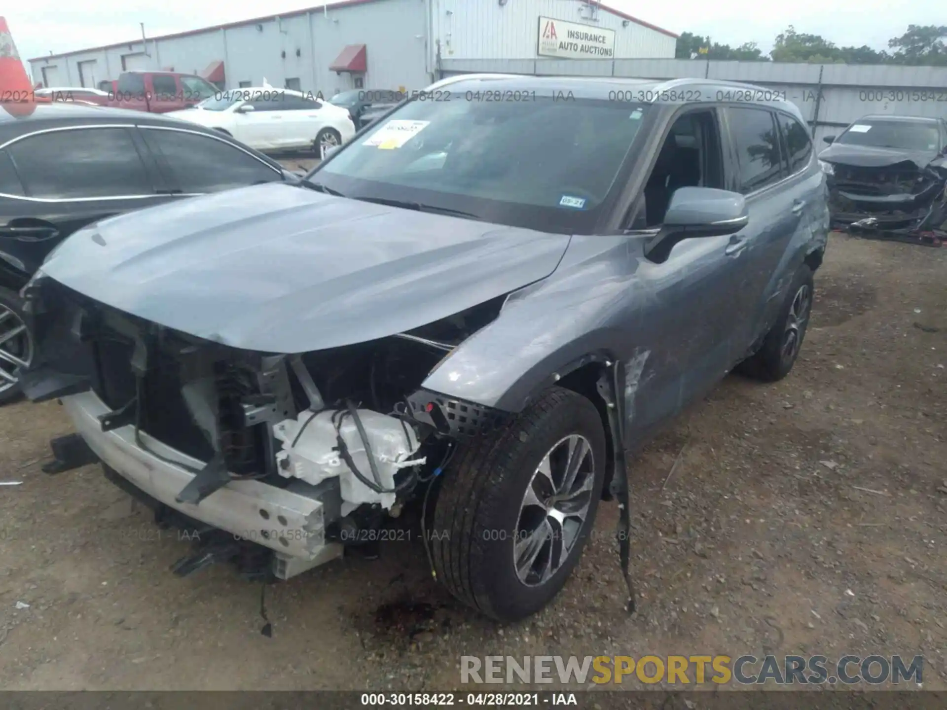 2 Photograph of a damaged car 5TDGZRAHXLS014776 TOYOTA HIGHLANDER 2020