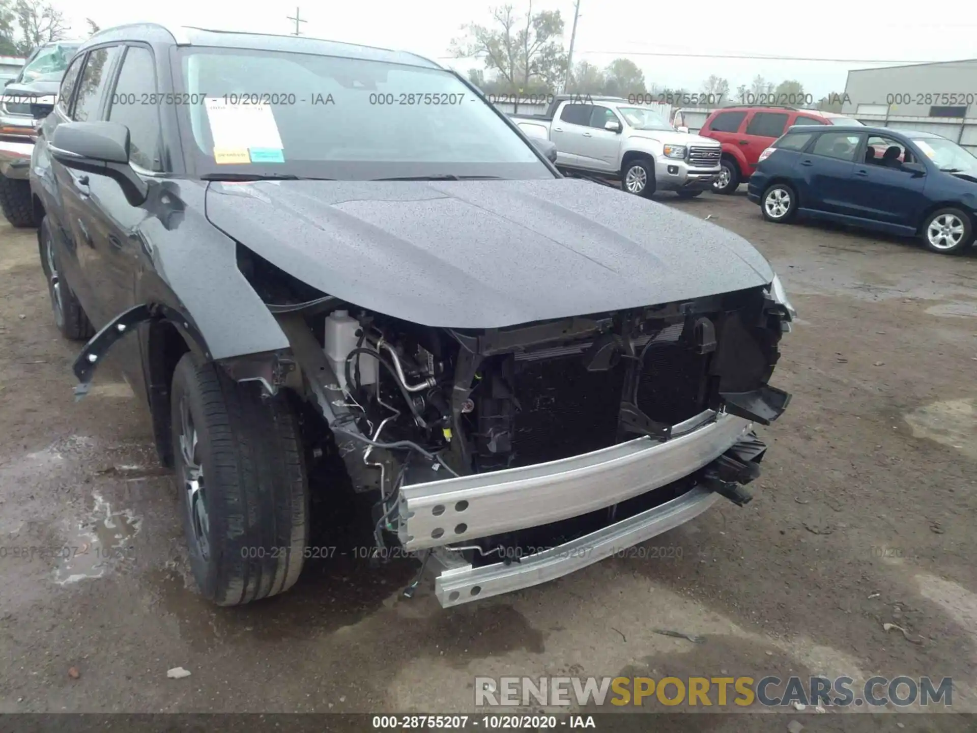 6 Photograph of a damaged car 5TDGZRAHXLS019248 TOYOTA HIGHLANDER 2020