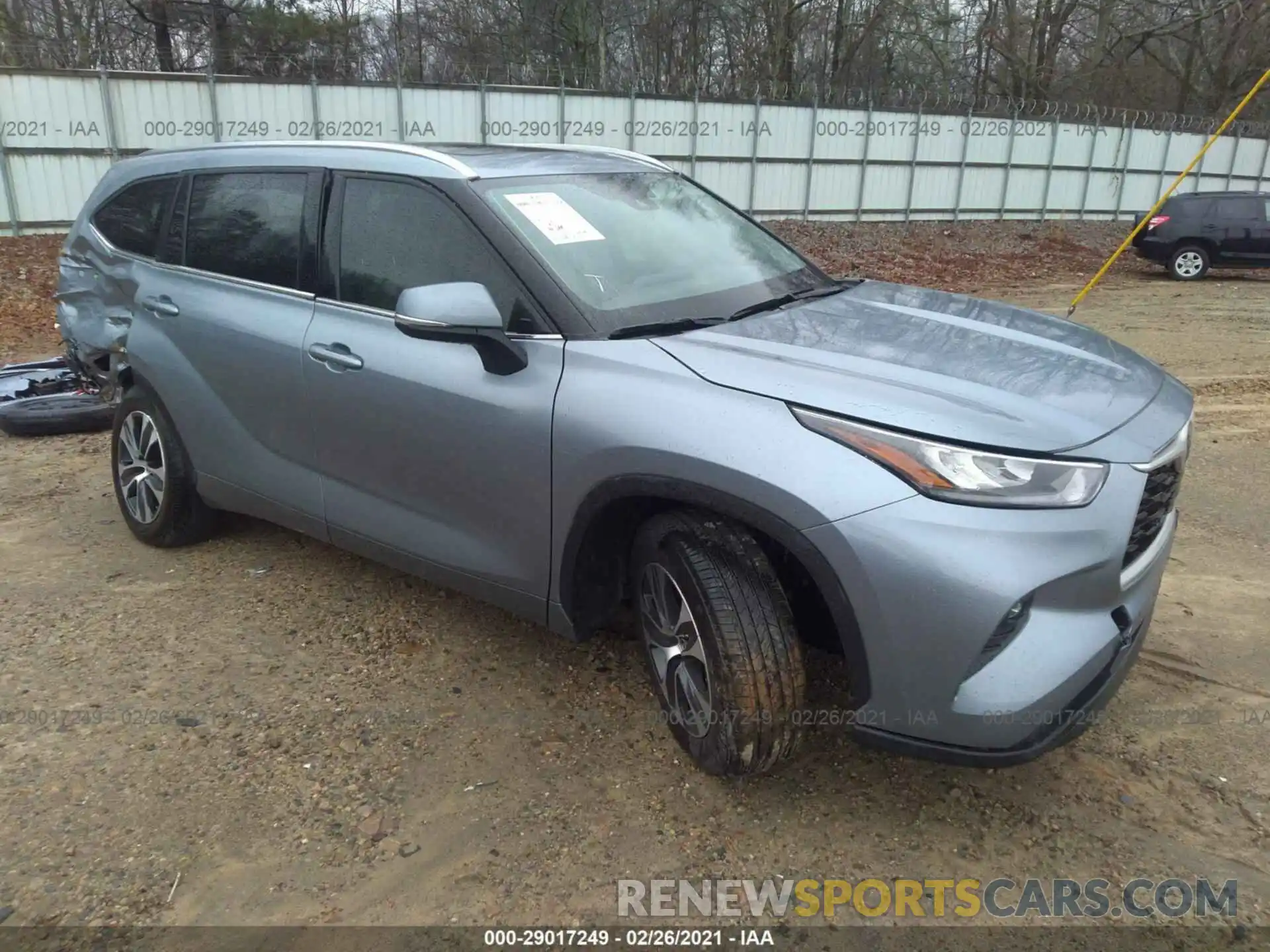 1 Photograph of a damaged car 5TDGZRAHXLS021159 TOYOTA HIGHLANDER 2020