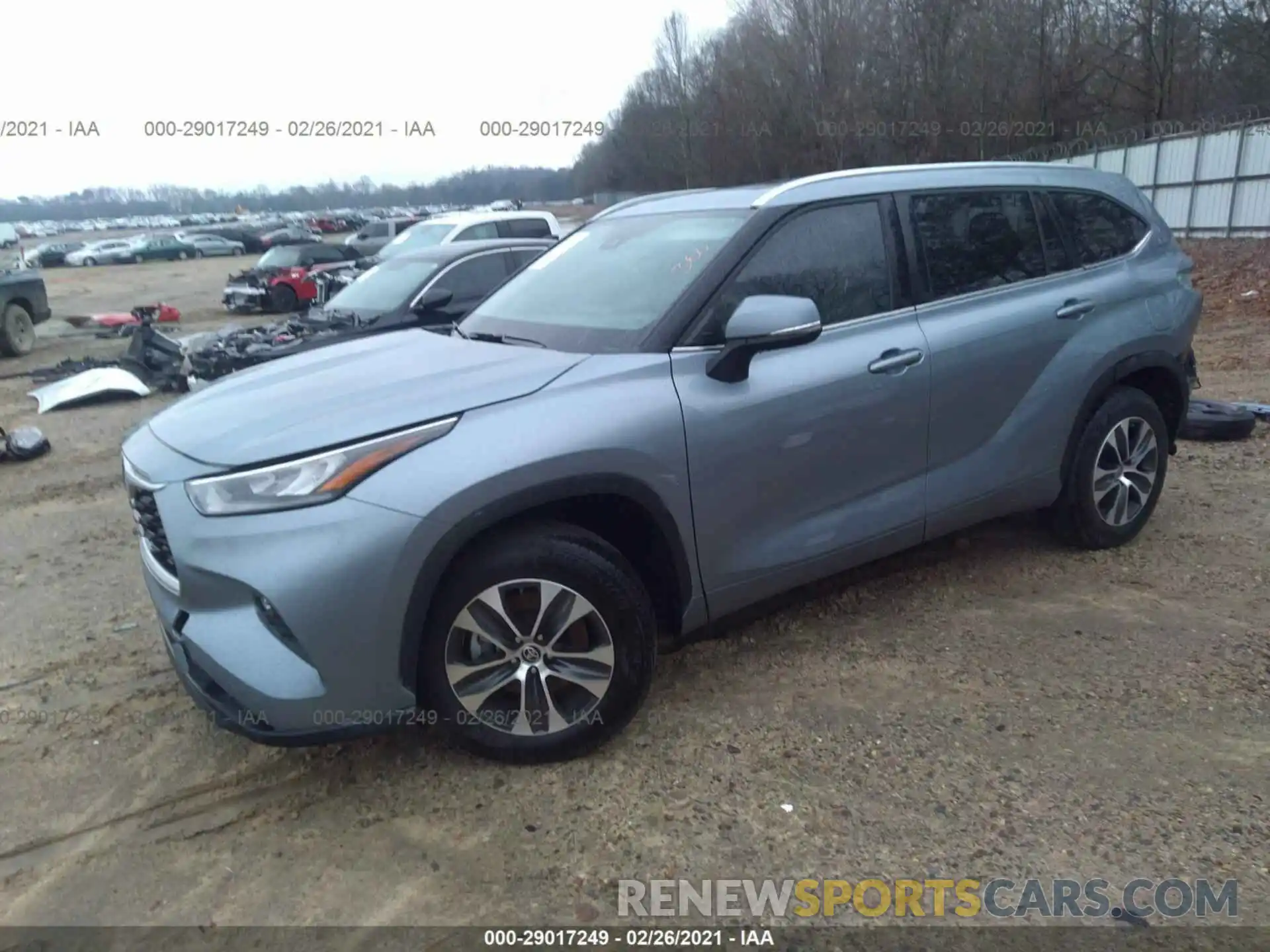 2 Photograph of a damaged car 5TDGZRAHXLS021159 TOYOTA HIGHLANDER 2020