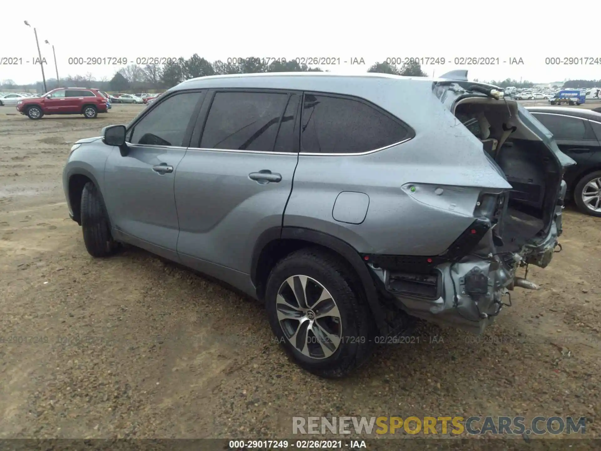 3 Фотография поврежденного автомобиля 5TDGZRAHXLS021159 TOYOTA HIGHLANDER 2020