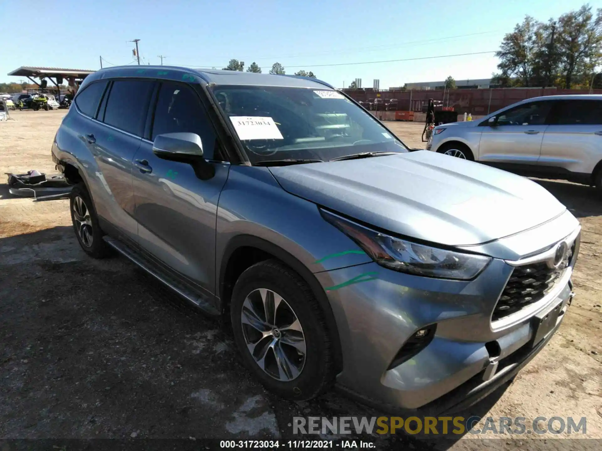 1 Photograph of a damaged car 5TDGZRAHXLS021517 TOYOTA HIGHLANDER 2020