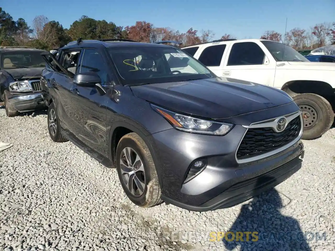 1 Photograph of a damaged car 5TDGZRAHXLS022960 TOYOTA HIGHLANDER 2020