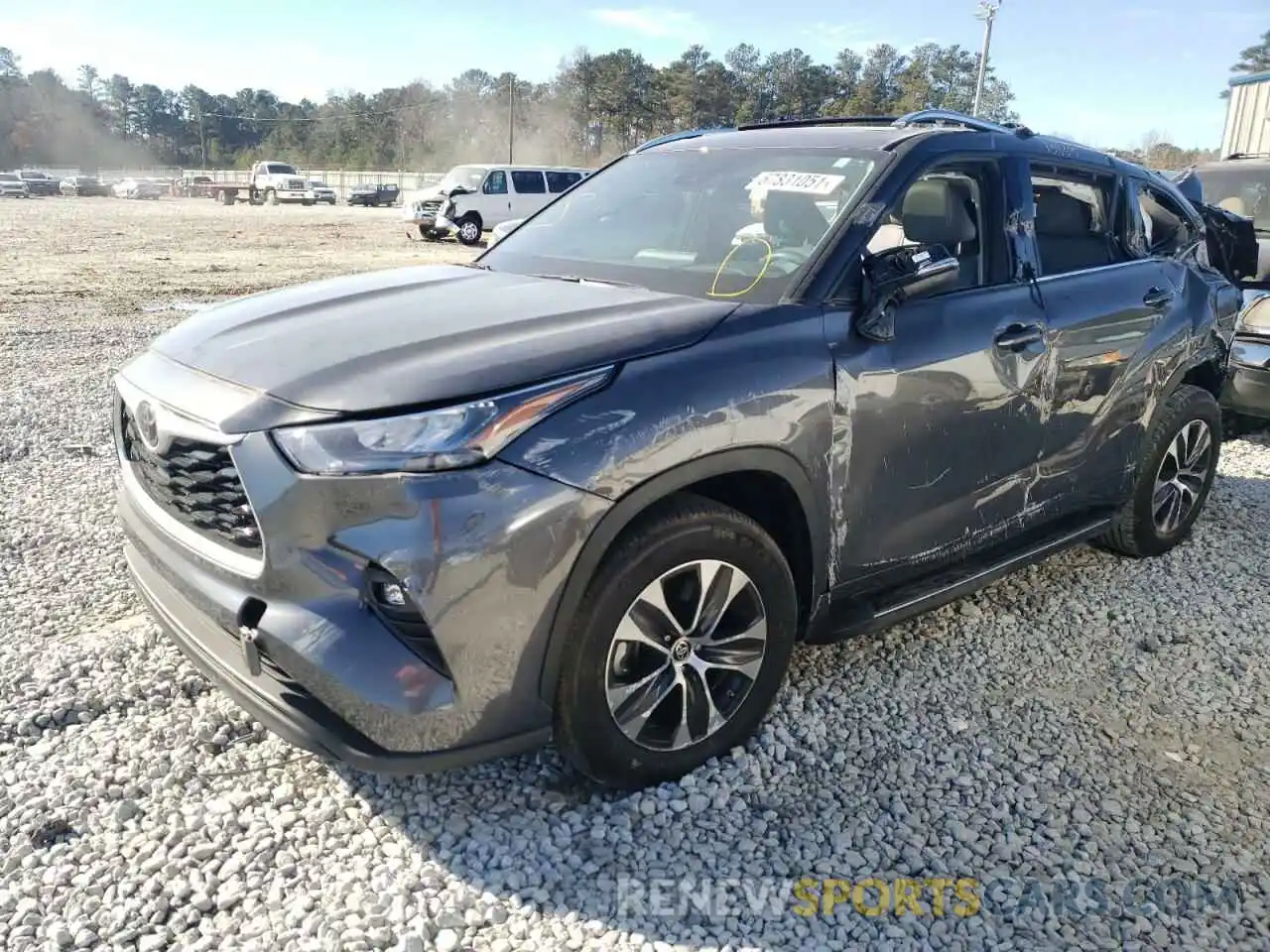 2 Photograph of a damaged car 5TDGZRAHXLS022960 TOYOTA HIGHLANDER 2020