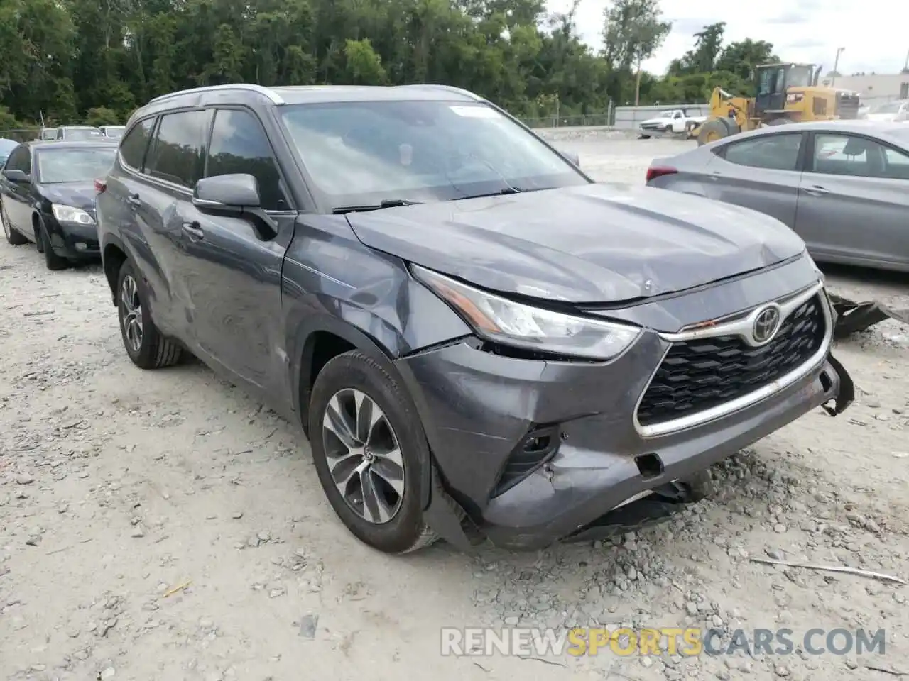 1 Photograph of a damaged car 5TDGZRAHXLS508166 TOYOTA HIGHLANDER 2020