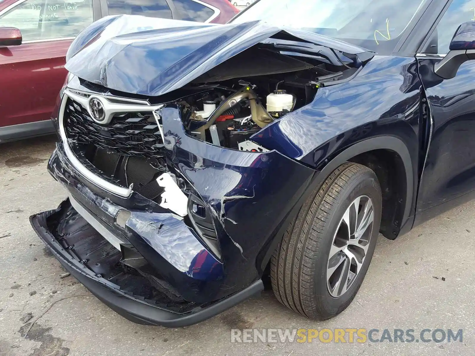 9 Photograph of a damaged car 5TDGZRAHXLS513111 TOYOTA HIGHLANDER 2020