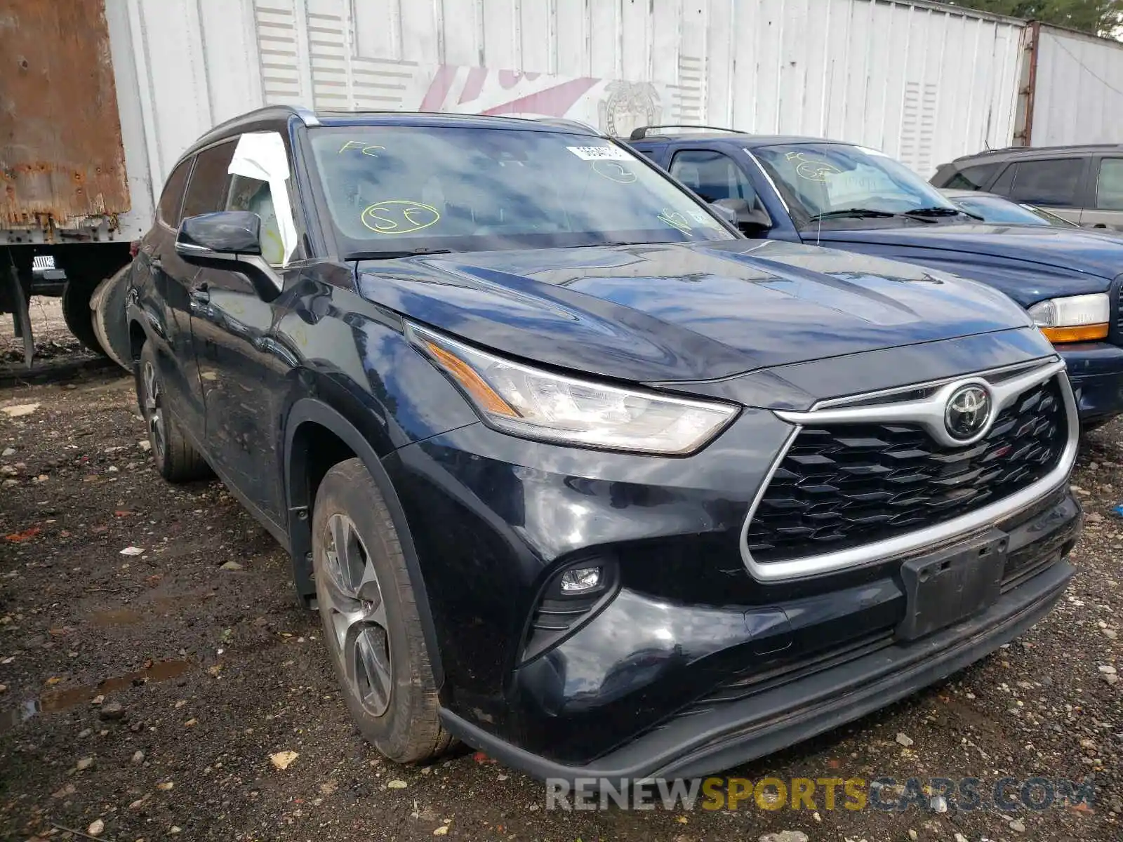 1 Photograph of a damaged car 5TDGZRBH0LS001839 TOYOTA HIGHLANDER 2020