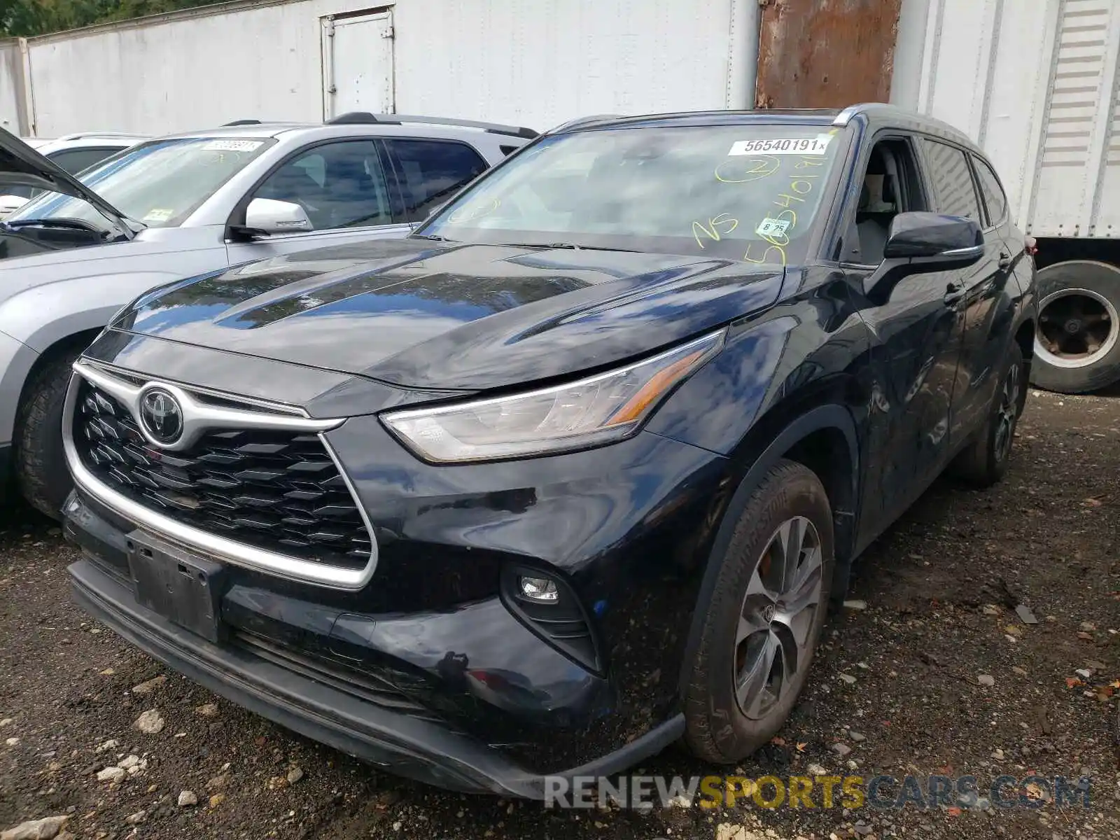 2 Photograph of a damaged car 5TDGZRBH0LS001839 TOYOTA HIGHLANDER 2020