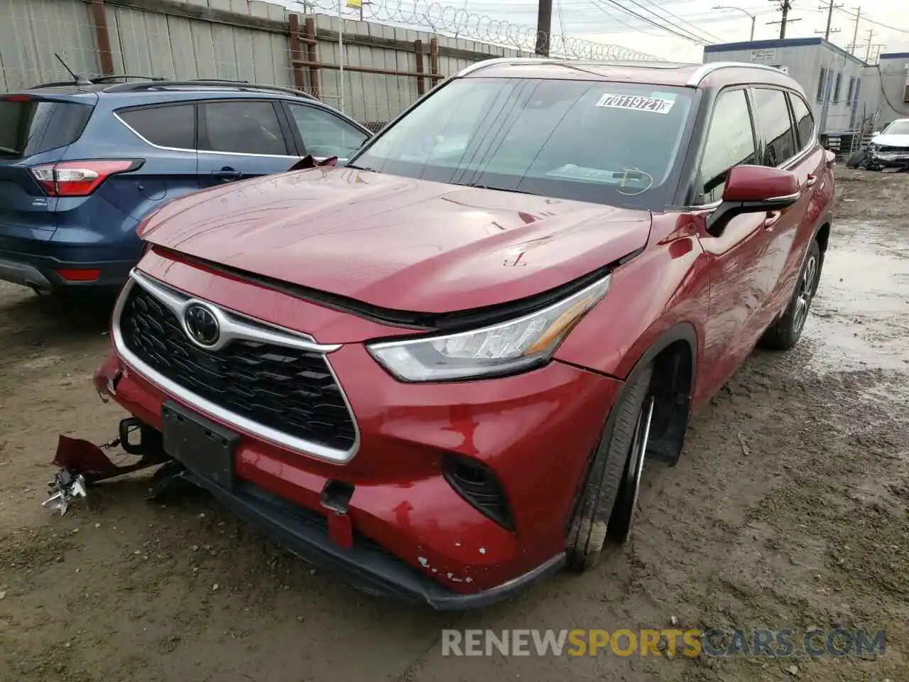 2 Photograph of a damaged car 5TDGZRBH0LS007883 TOYOTA HIGHLANDER 2020