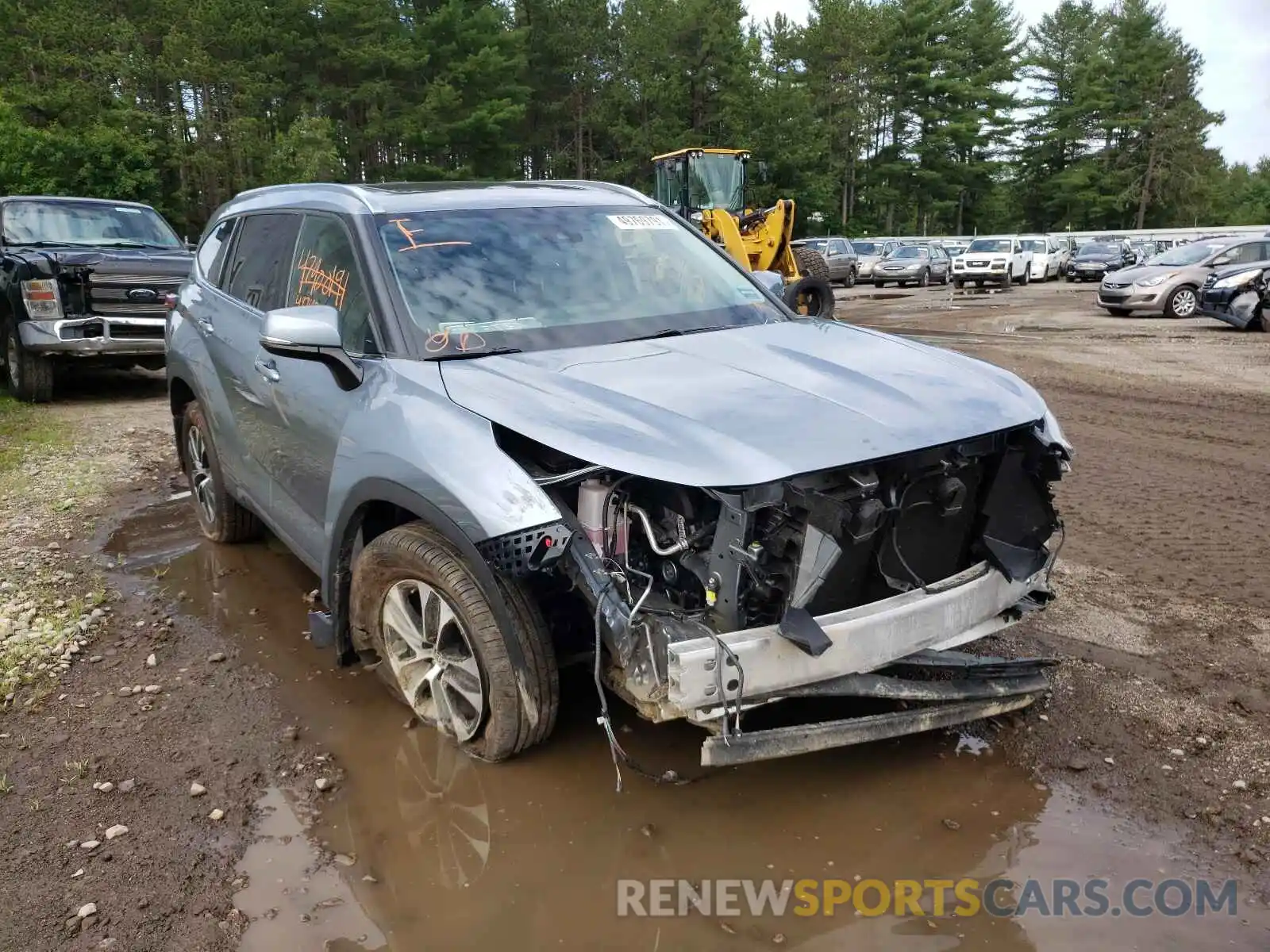 1 Photograph of a damaged car 5TDGZRBH0LS026126 TOYOTA HIGHLANDER 2020