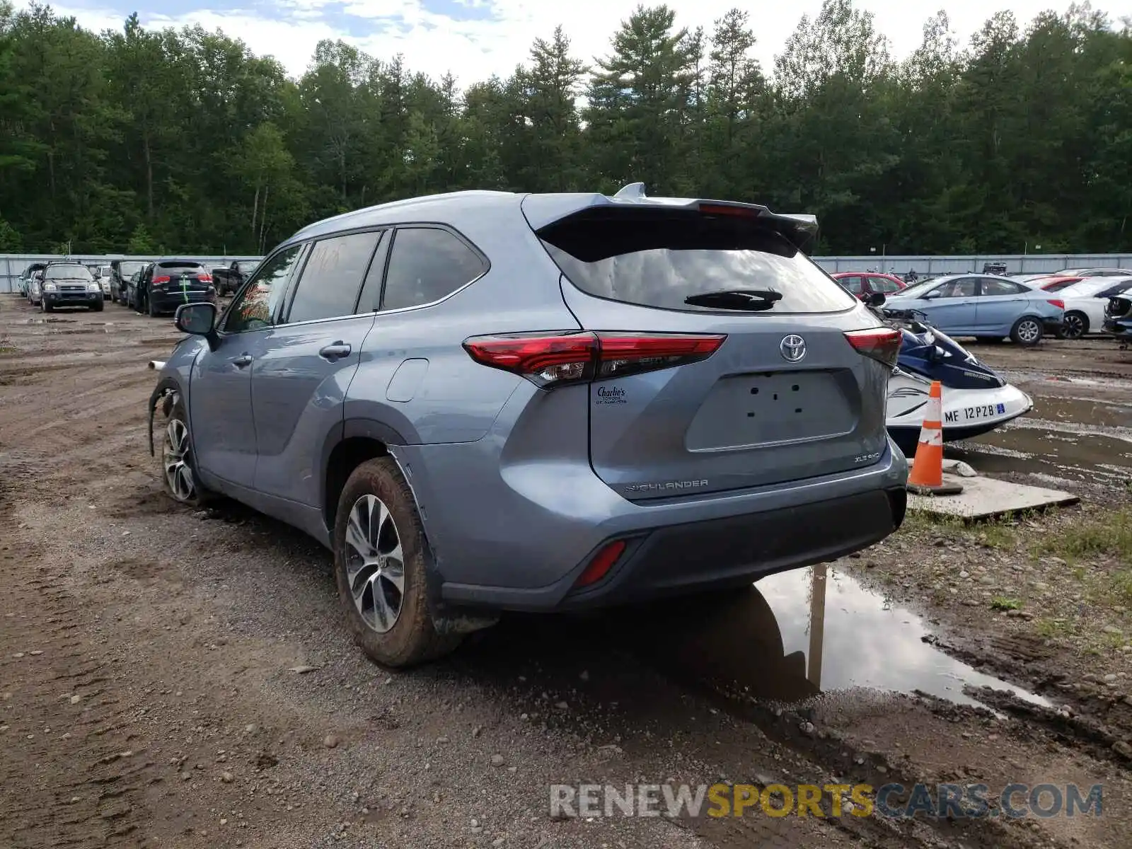 3 Photograph of a damaged car 5TDGZRBH0LS026126 TOYOTA HIGHLANDER 2020