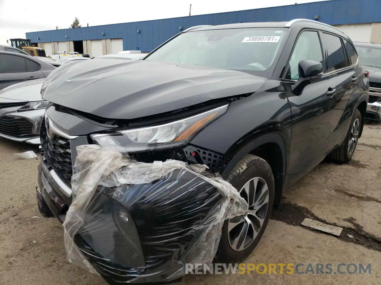 2 Photograph of a damaged car 5TDGZRBH0LS036283 TOYOTA HIGHLANDER 2020