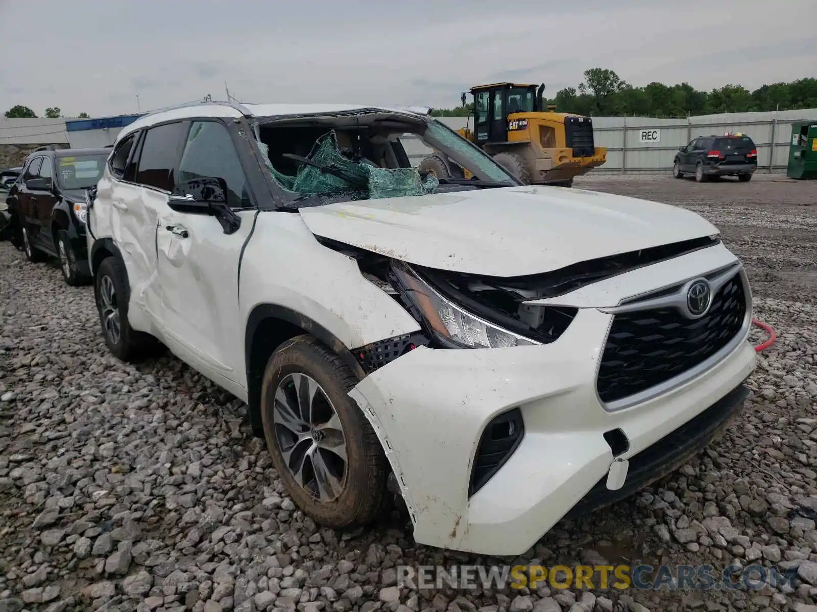 1 Photograph of a damaged car 5TDGZRBH0LS503993 TOYOTA HIGHLANDER 2020