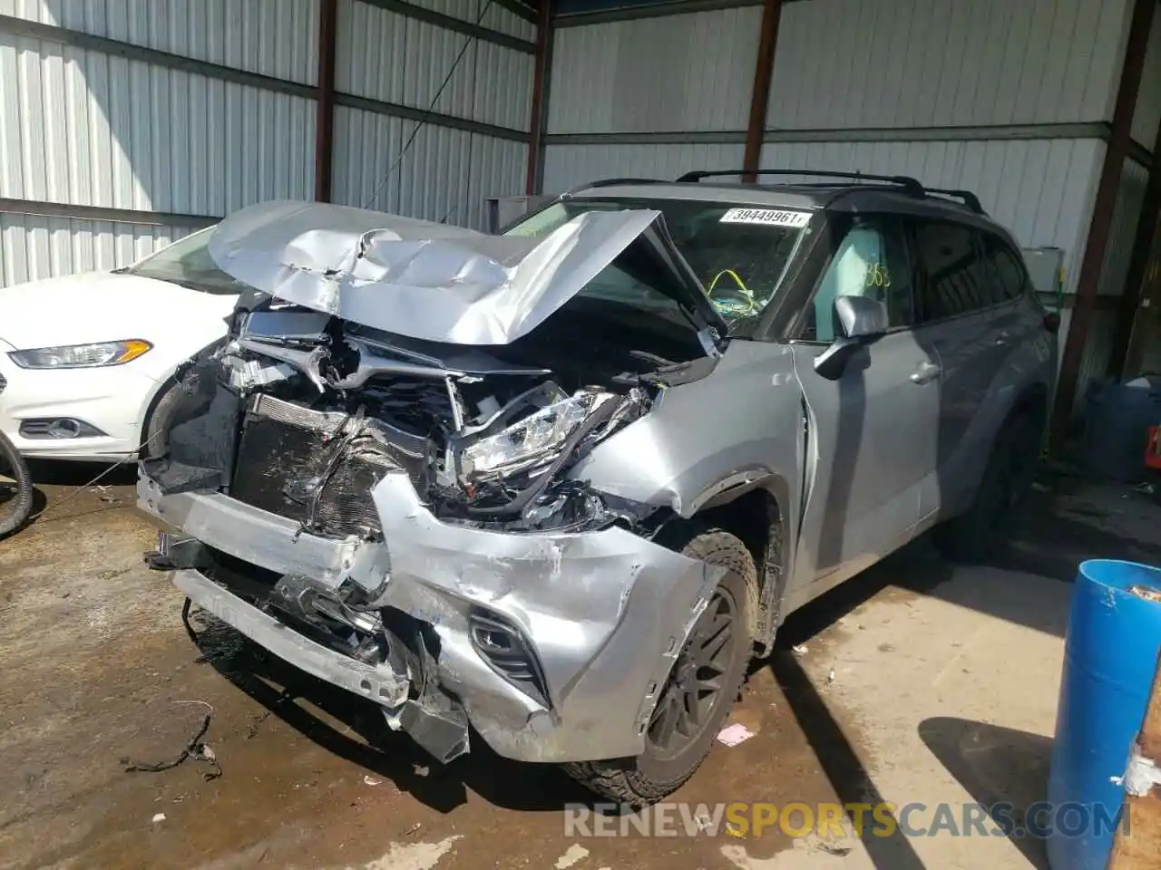 2 Photograph of a damaged car 5TDGZRBH0LS504321 TOYOTA HIGHLANDER 2020