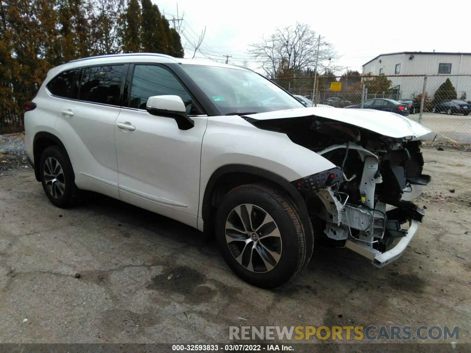 1 Photograph of a damaged car 5TDGZRBH0LS506523 TOYOTA HIGHLANDER 2020