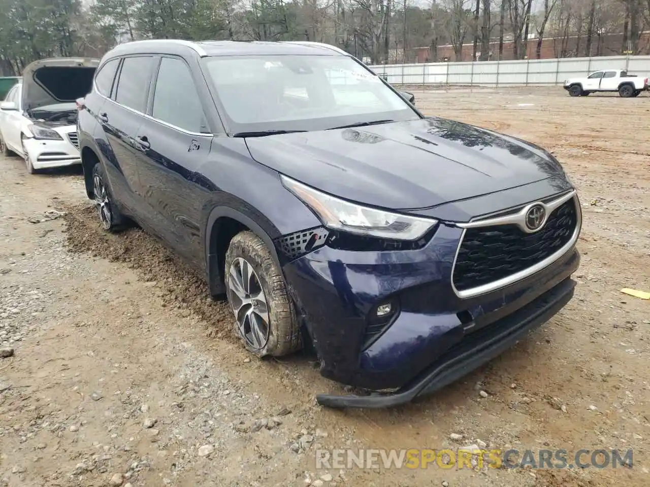 1 Photograph of a damaged car 5TDGZRBH0LS509986 TOYOTA HIGHLANDER 2020