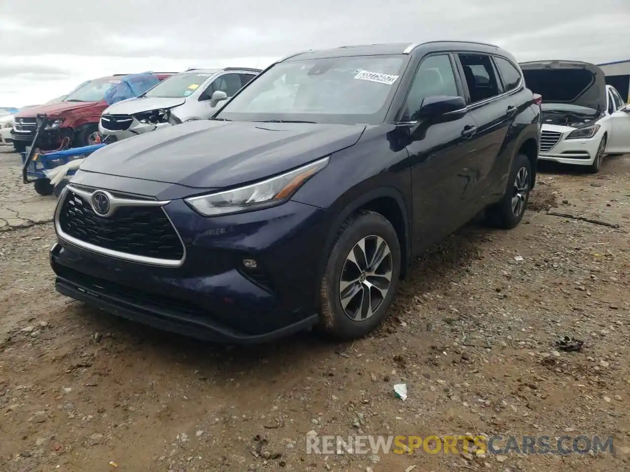 2 Photograph of a damaged car 5TDGZRBH0LS509986 TOYOTA HIGHLANDER 2020