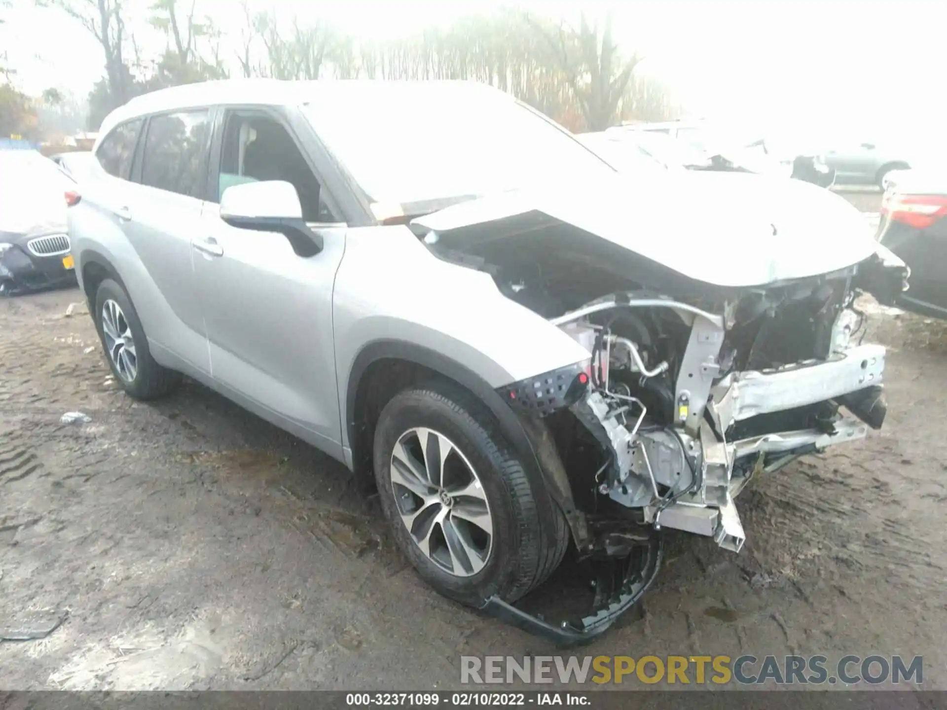 1 Photograph of a damaged car 5TDGZRBH0LS514217 TOYOTA HIGHLANDER 2020