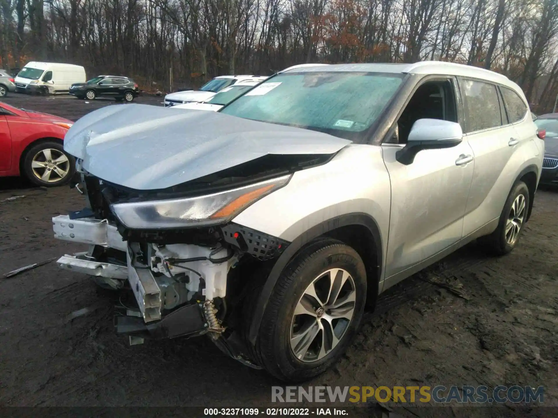 2 Photograph of a damaged car 5TDGZRBH0LS514217 TOYOTA HIGHLANDER 2020