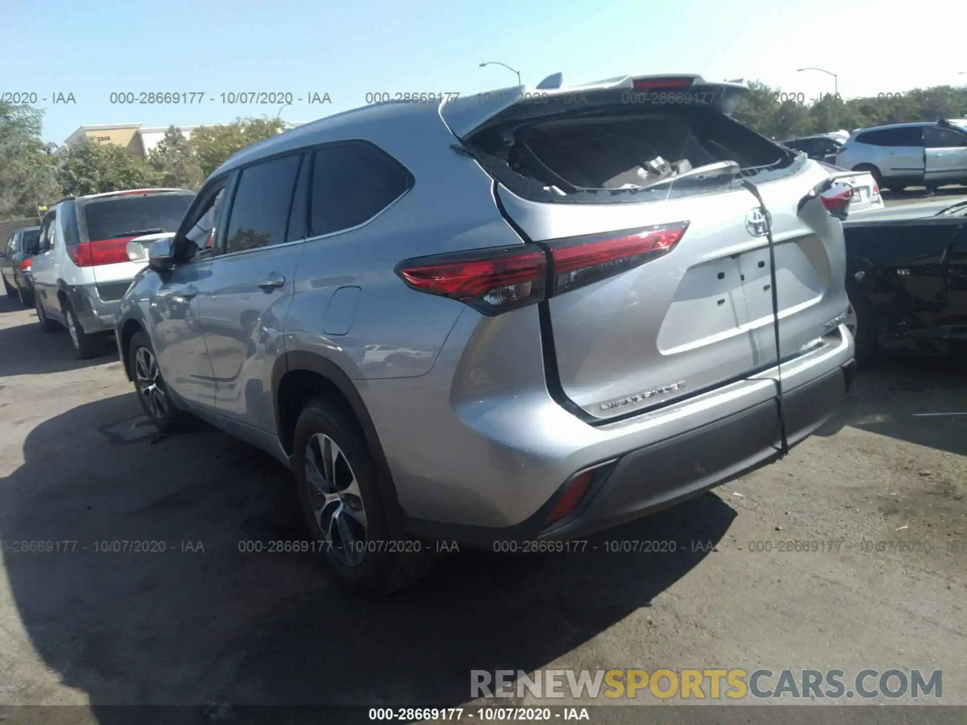 3 Photograph of a damaged car 5TDGZRBH0LS519773 TOYOTA HIGHLANDER 2020