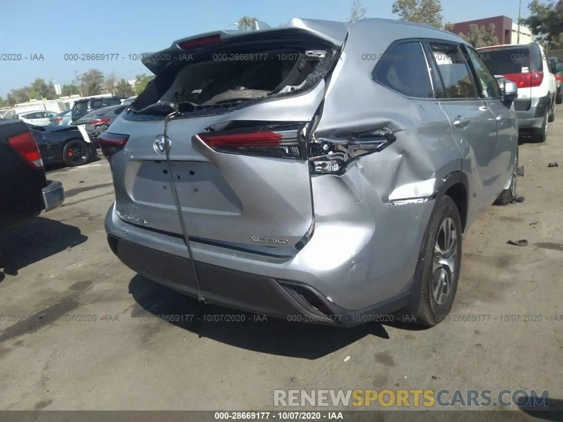 6 Photograph of a damaged car 5TDGZRBH0LS519773 TOYOTA HIGHLANDER 2020