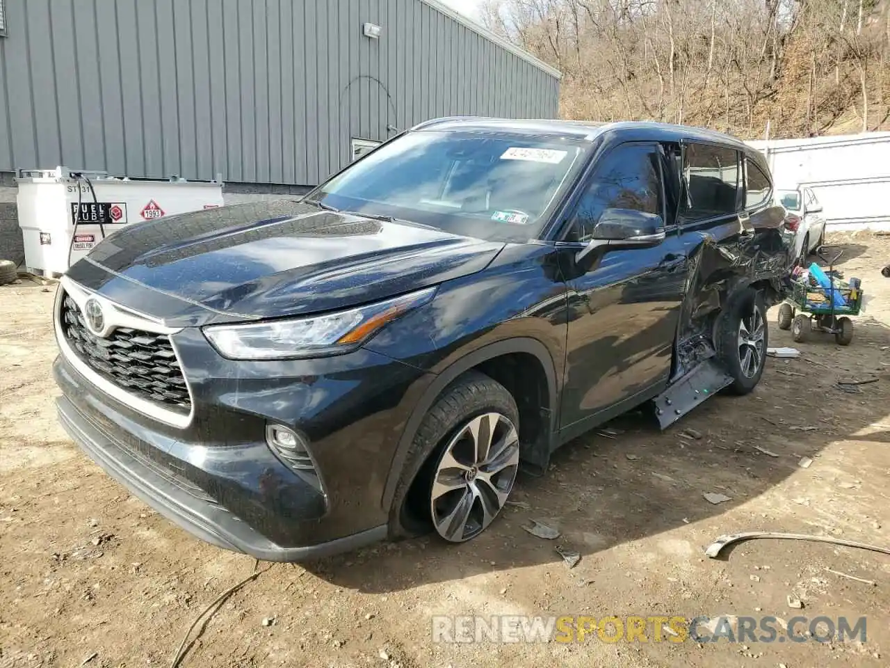 1 Photograph of a damaged car 5TDGZRBH0LS520423 TOYOTA HIGHLANDER 2020