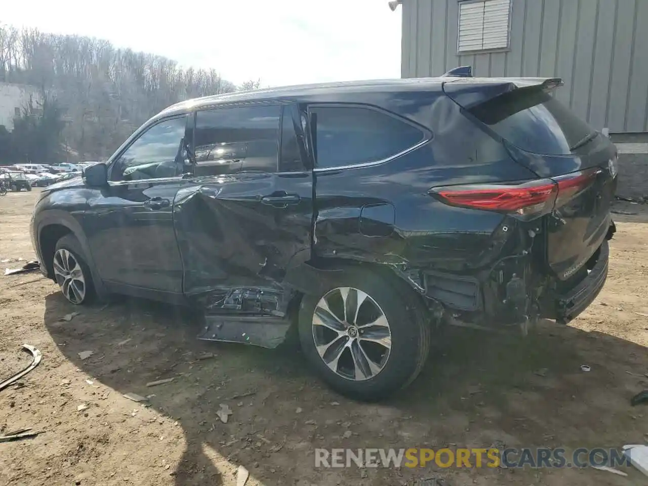 2 Photograph of a damaged car 5TDGZRBH0LS520423 TOYOTA HIGHLANDER 2020