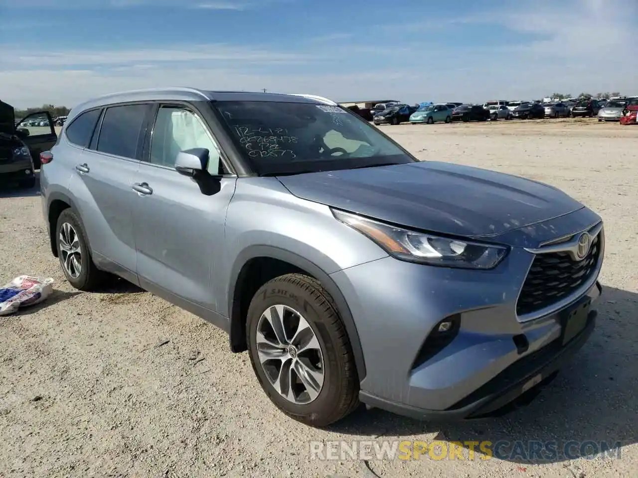 1 Photograph of a damaged car 5TDGZRBH1LS010873 TOYOTA HIGHLANDER 2020