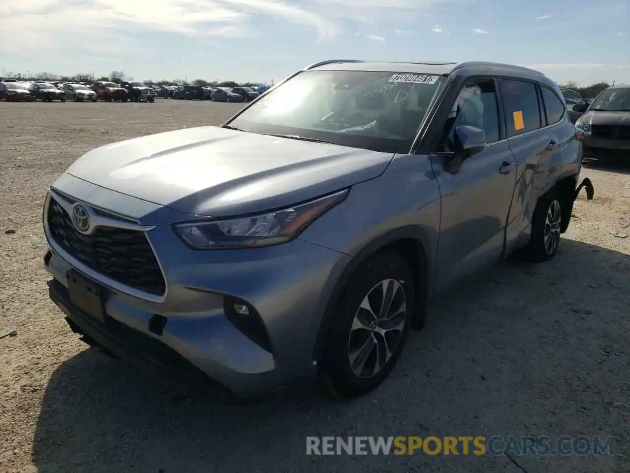 2 Photograph of a damaged car 5TDGZRBH1LS010873 TOYOTA HIGHLANDER 2020