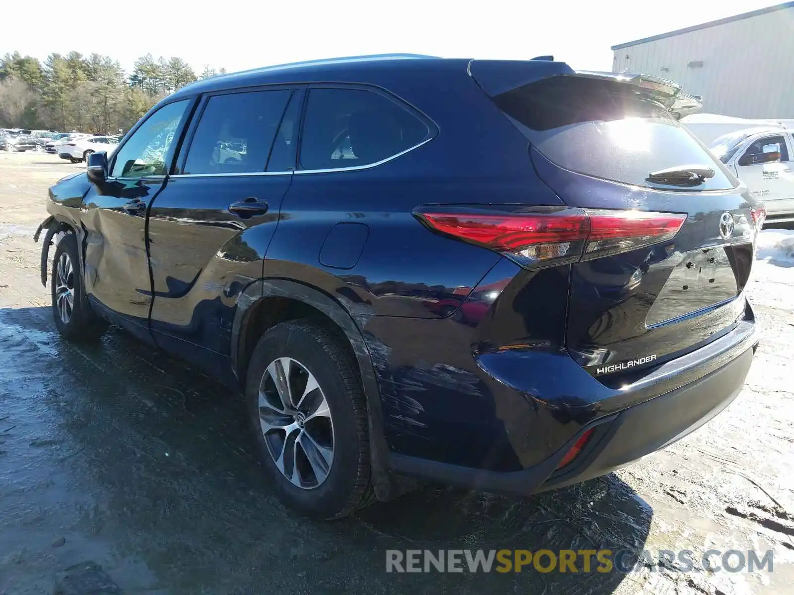 3 Photograph of a damaged car 5TDGZRBH1LS017645 TOYOTA HIGHLANDER 2020